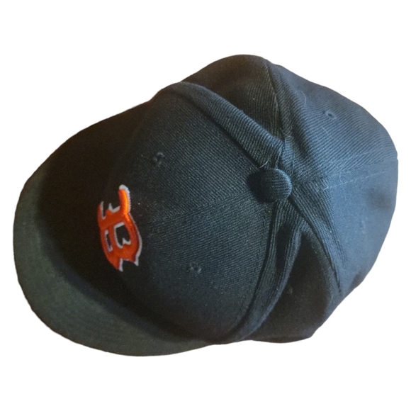 Vtg Boston Red Sox New Era 59 Fifty Baseball Cap Hat Sz 7 3/8" Black Red - Picture 3 of 15